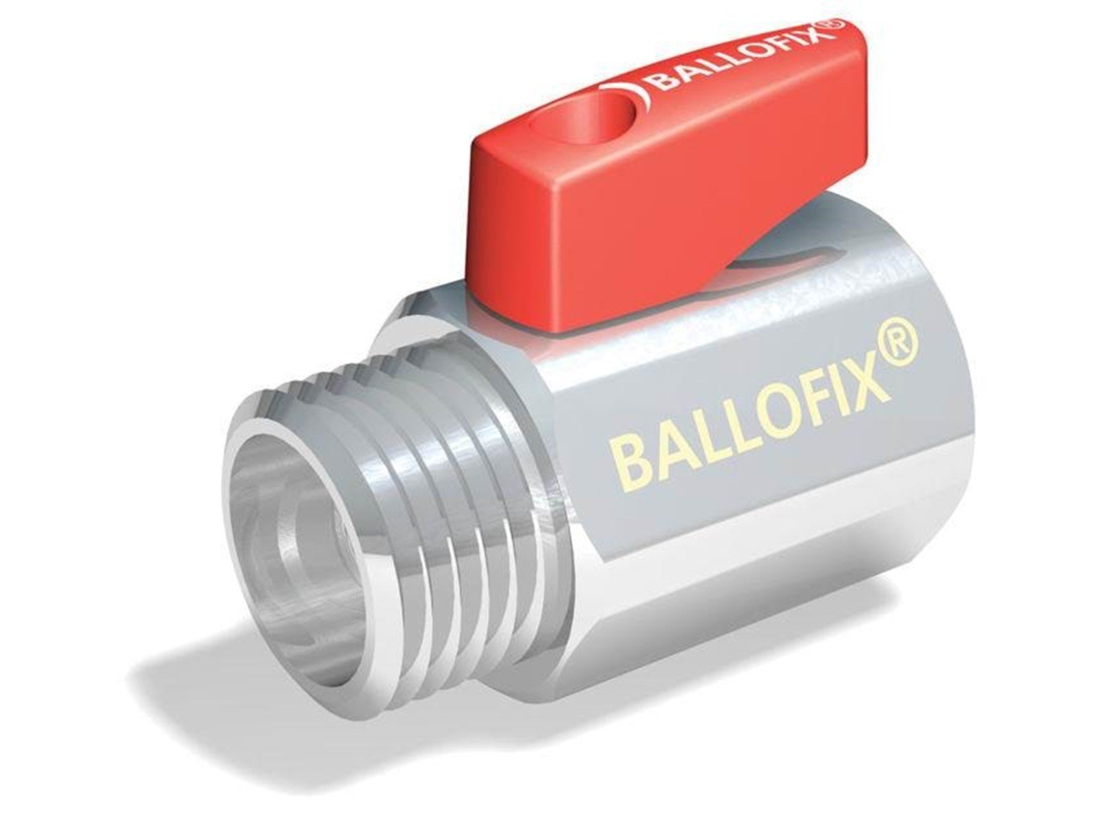 Broen Ballofix female / male 1/2 red grip Broen Ballofix female / male 1/2 red grip